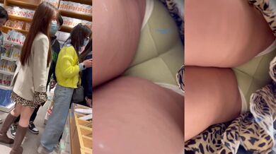 抄底韵味眼镜大姐 这大屁屁后入太爽了 旁边的应该是儿子吧 都这么大了 长的像他爸